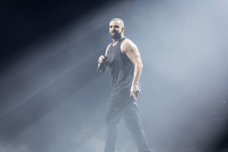 Rapper Drake (Aubrey Drake Graham) live in the Mercedes-Benz Arena in Berlin on 9 March 2017
