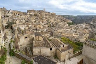 View of Matera, Sasso Caveoso, Basilicata, Italy, Europe