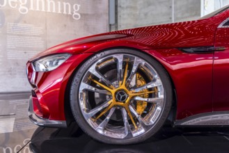 Mercedes-AMG GT Concept from 2017. The Mercedes-Benz Museum in Stuttgart presents a journey through