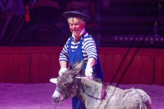 Performance by Circus Barelli in Mannheim***Picture: Pieric, the clown from France