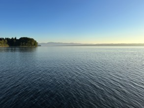 Evening atmosphere, Lake Starnberg, Bavaria, Germany, Europe