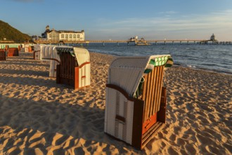 Pier on Sellin beach, Rügen Island, Mecklenburg-Western Pomerania, Germany, Europe