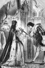 Queen Anne receives Prince Eugene of Savoy during the War of the Spanish Succession, his