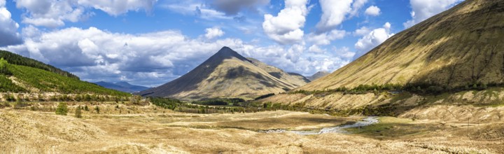 Panorama of Beinn Dorain, Bridge of Orchy, Highlands, Scotland, UK