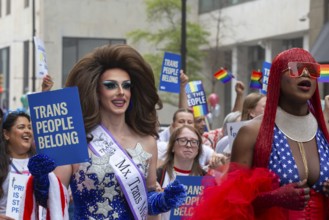 Detroit, Michigan USA - 8 June 2025 - Gay, lesbian, bisexual, and transgender activists and their