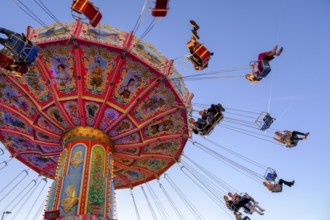 Chain carousel, amusement ride, carousel, Passauer Mai Dult, folk festival, funfair, Passau, Lower