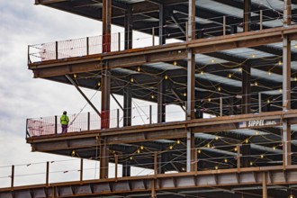 Detroit, Michigan - A Science Research Center being built by Henry Ford Health and Michigan State