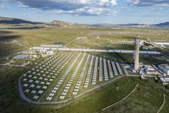 Plataforma Solar de Almaria, solar park, research facility in the Tabernas desert, Andalusia,