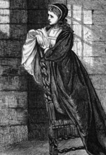 Lady Jane Grey watches her man Lord Guildford Dudley, a younger son of the Duke of Northumberland,