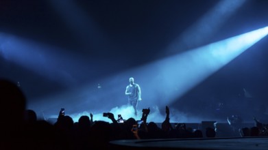 Rapper Drake (Aubrey Drake Graham) live in the Mercedes-Benz Arena in Berlin on 9 March 2017
