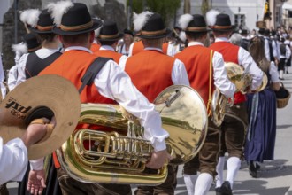 Musikkapelle Freinberg, Trachten- und Schützenverein Maidultfestzug, Parade to the Maidult, Passau,