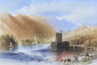 Narrow Water Castle, Carlingford Lough, Co. Lough, Ireland, from the Landscape and Antiquities of