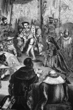 The trial of Queen Catherine in 1529, Catherine of Aragon was the first woman of Henry VIII, whose