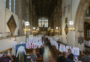 Knife Crime Awareness Week ‘Empty Shirts, Lost Childhoods' exhibition, Lord Mayor's Chapel, Bristol