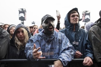 Festival visitors at the Rock am Ring Festival on Friday, Nürburgring race track race track, 07.06