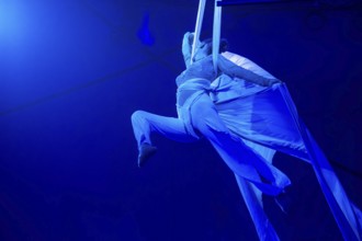Performance by Circus Barelli in Mannheim***Picture: Aerial acrobatics by Salima Folco-Barelli