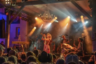 The singer CATT live at the Orange Blossom Special Festival, Beverungen, Germany, Europe