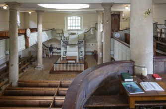 Interior of John Wesley's New Room chapel and museum, Bristol, England, UK