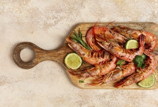 Fried Langoustines, Australian, lime and herbs, spices, homemade, no people