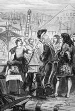 Peter the Great in a British shipyard in January 1698, having arrived in England from Holland and