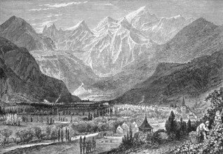 The Pyrenees, near Bagueres De Luchon, Haute-Garonne department, around 1870, south-west France,