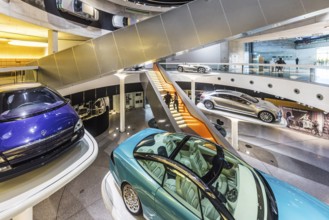 The Mercedes-Benz Museum in Stuttgart presents a journey through the automotive history of the