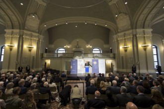 Friedrich Merz (Chancellor of the Federal Republic of Germany) speaks at the presentation of the