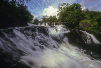 Olakkayam Waterfalls near Thrissur Trichur, Kerala, South India, India, Asia