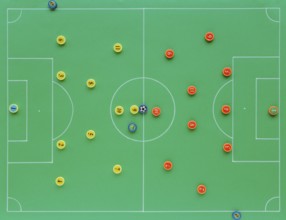 Football background with tactics concept