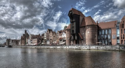 Gda?sk, Gdansk, Danzig. Krantor. Mot?awa River