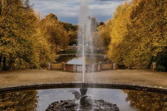 Park Landscape Ballenstedt Harz in Autumn
