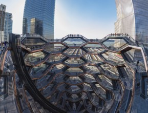 A panorama picture of the Vessel as seen from the upper levels