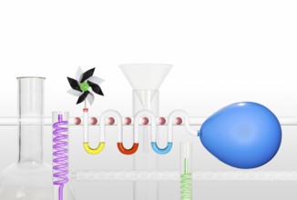 Fun, laboratory, symbolic image, chemistry lessons