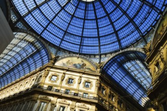 Galleria Vittorio Emanuele II in central of Milan, Italy, Europe