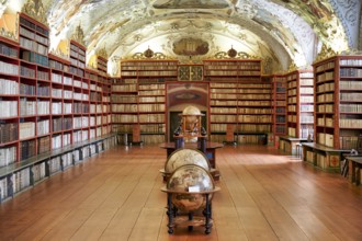 Prague Czech Republic. The old library at Strahov monastery