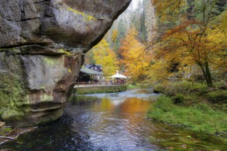 Edmundsklamm Elbe Sandstone Mountains Bohemian Switzerland