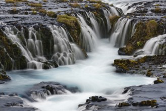 Waterfall Bruarfoss at river Bruara, Golden Circle, Southwest Iceland, Europe
