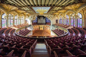 Barcelona. Catalonia. Spain. Palau de la musica catalana concert hall