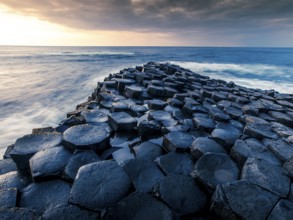 Basalt Rocks, Giant Causeway, Causeway Coast, Antrim, Northern Ireland, Footpath of the Giant
