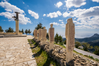 Amiras memorial commemorating the destruction of villages in southern Crete and the shooting of