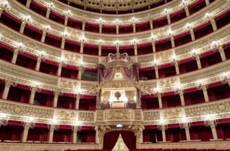 Naples Campania Italy. The Real Teatro di San Carlo (Royal Theatre of Saint Charles)