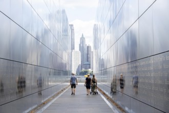 Jersey City, United States of America, September 24, 2019: The Empty Sky Memorial, the official New