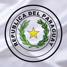 The coat of arms of Paraguay, country in South America, Studio