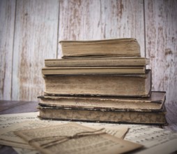 Pile of old books