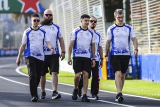 MELBOURNE, AUSTRALIA - MARCH 12: Isack Hadjar of France and Visa Cash App Racing Bulls F1 Team