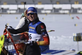 Franziska Preuß (SC Haag) shooting off for the individual at the IBU Biathlon World Championships