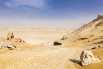 White Desert at Farafra in the Sahara of Egypt. Africa