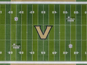 Aerial view of First Bank Stadium on Vanderbilt University campus located in Nashville Tennessee