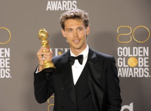 Austin Butler at the 80th Annual Golden Globe Awards held at the Beverly Hilton Hotel in Beverly