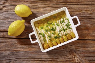 Anchovies vinegar tapas from Mediterranean Spain